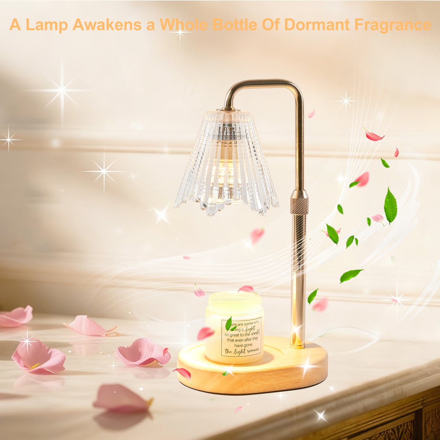 LOFTER-PRO Candle Warmer Lamp with Timer & RGB Lights, Adjustable Dimmable & Height - Electric Top Down Melting for All Jar Candles - Wax Melter Light for Home Decor (Includes 2 Halogen Bulbs)