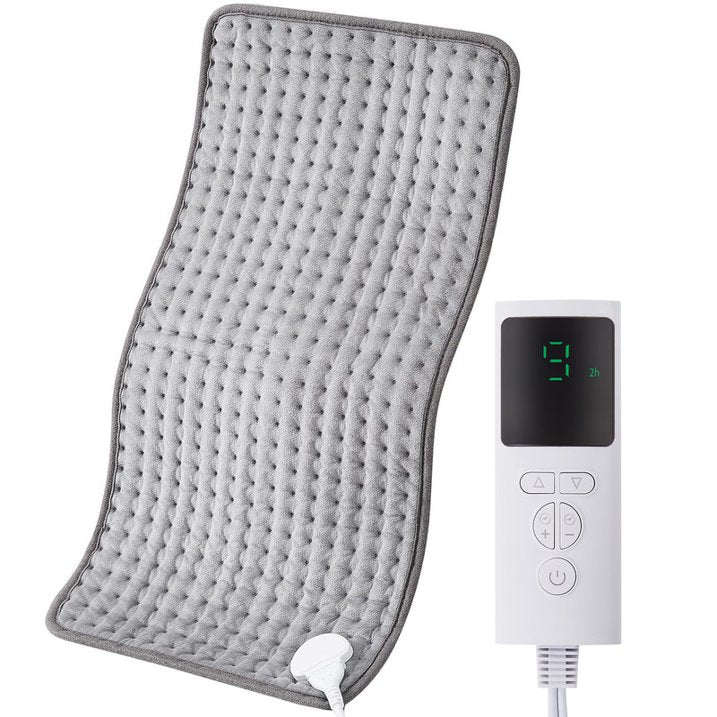 MOONORAH Electric Heating Pad, 9 Heat Settings with Auto Shut off, 33 x 17 in XXL Heating Pad for Back Shoulder Relief, Christmas Gifts for Mom Dad, Gray
