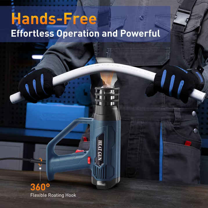 LOFTER-PRO Hot Air Gun Kit - 2500W Adjustable 120°F-1022°F - 4 Nozzles