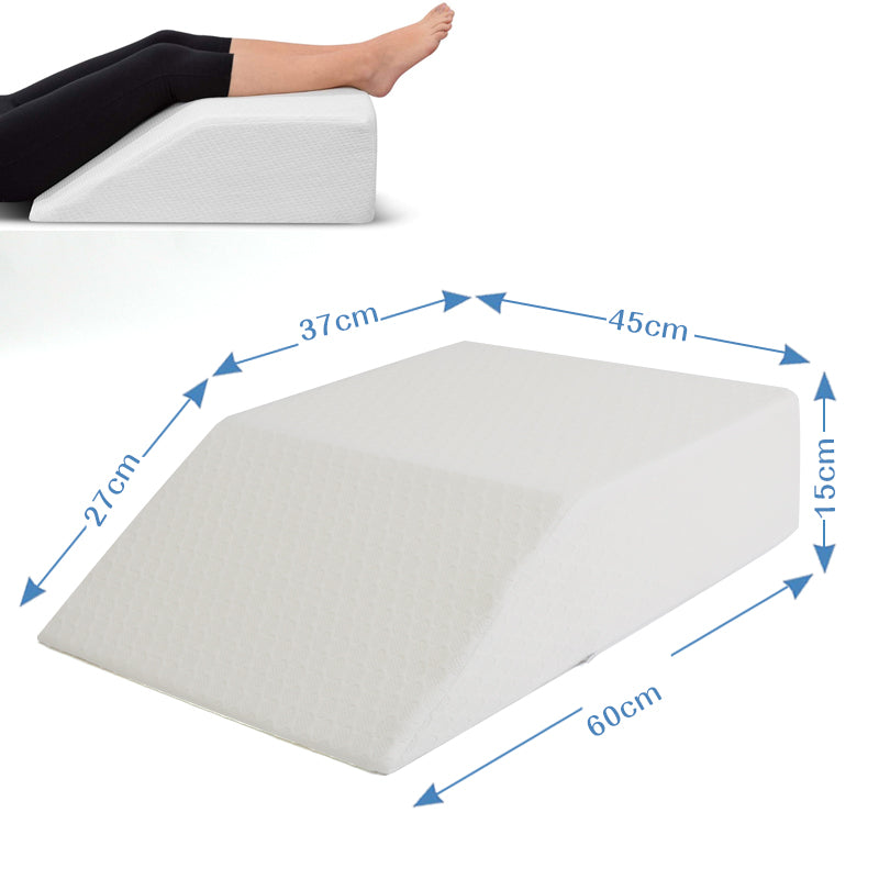 MOONORAH Wedge Pillows for After Surgery, Leg Pillow for Sleeping, Back Pain Relief, Blood Circulation, Knee Elevating Pillow for Swelling Sleeping, Sponge, Blue