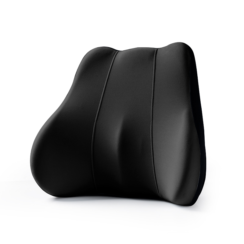 MOONORAH Lumbar Support Pillows for Office Chair, Lower Back Pain Relief Pillow, Back Cushion for Memory Foam Lumbar, Car Seat, Office Home Essentials (Black)