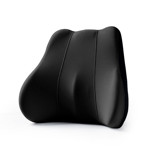 MOONORAH Lumbar Support Pillows for Office Chair, Lower Back Pain Relief Pillow, Back Cushion for Memory Foam Lumbar, Car Seat, Office Home Essentials (Black)