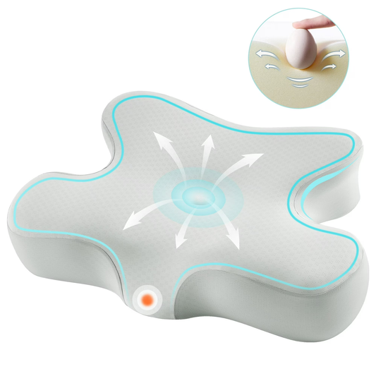 MOONORAH Cervical Pillow for Neck and Shoulder,Ergonomic Neck Support Pillow for Pain Relief,Gray