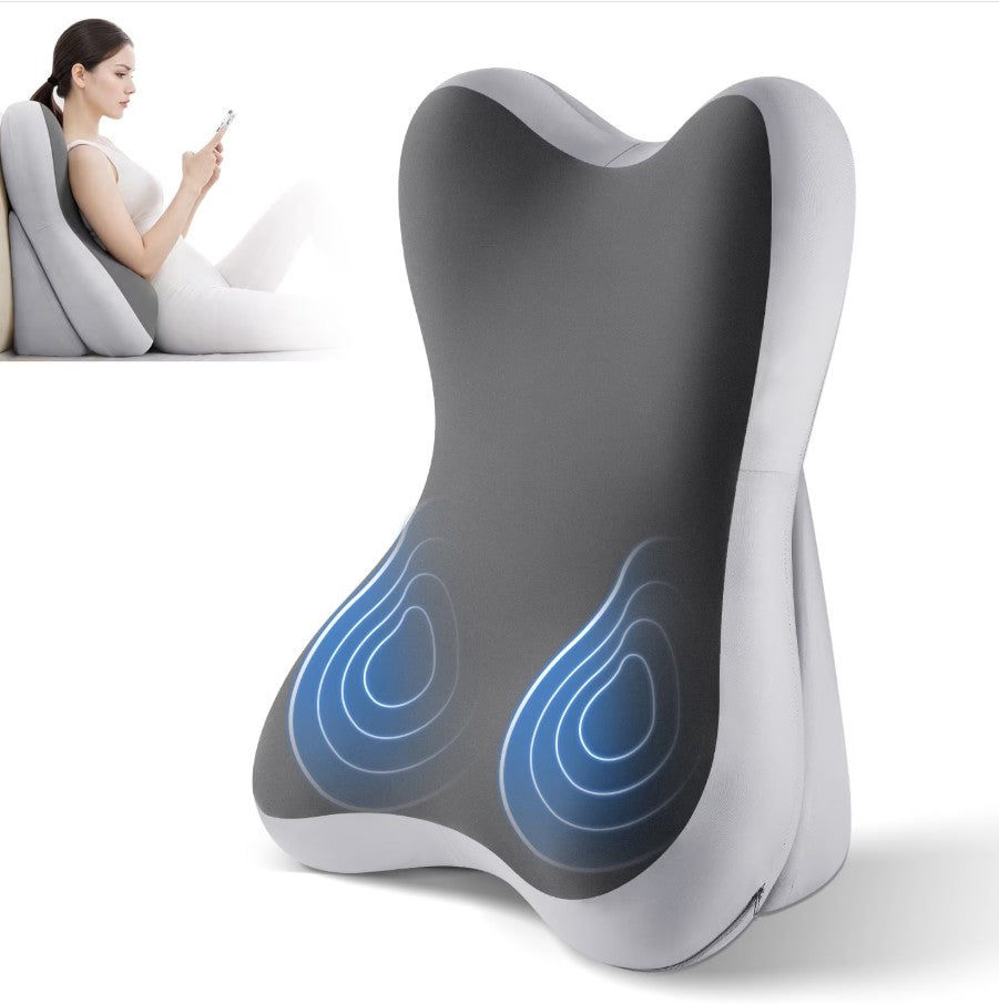 WANALIT Reading Pillow for Acid Reflux Relief, Sleeping, Post Surgery, Back Pain Relief, Snorin,Ergonomic Wedge Pillow Headboard for Reading/Gaming/Resting/Watching TV,Double Gray