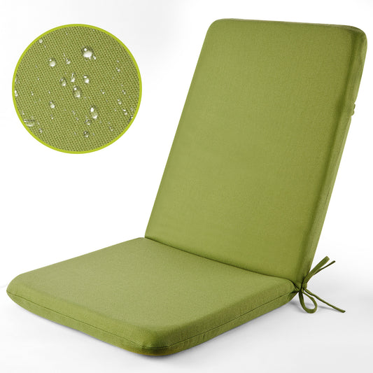 MOONORAH Outdoor Chair Cushions, Patio Seat Cushions Outdoor Chair Pads, 42"L x 18"W Rectangle Waterproof Outdoor Chair Cushion Garden Sofa Couch Chair Pads, Premium Comfortable, Green