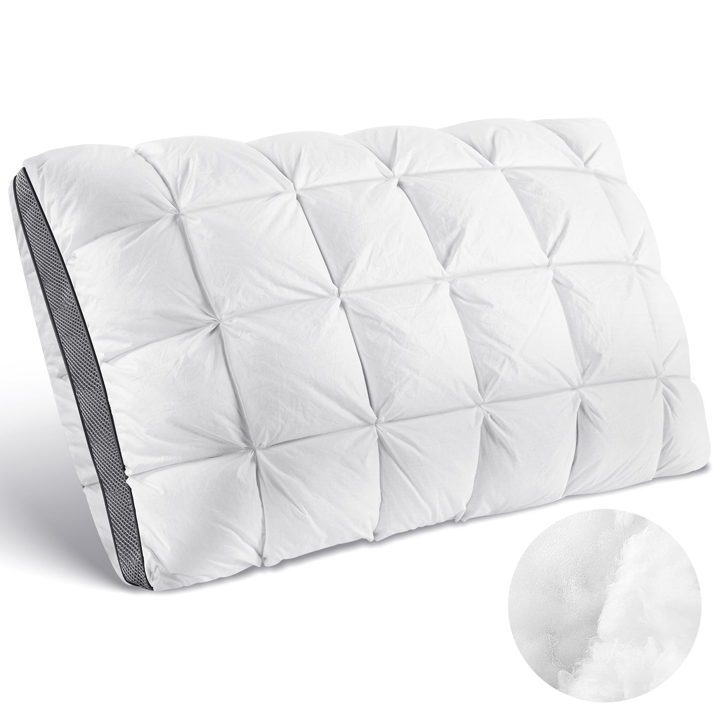 D O N A M A Cervical Memory Foam Pillow for Sleeping – Ergonomic Contour Orthopedic Pillow, Fluffy & Supportive High-Resilience Pillow for Side, Back & Stomach Sleepers