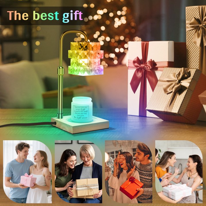 LOFTER-PRO Candle Warmer Lamp - RGB LED, Timer, Dimmer, Adjustable Height