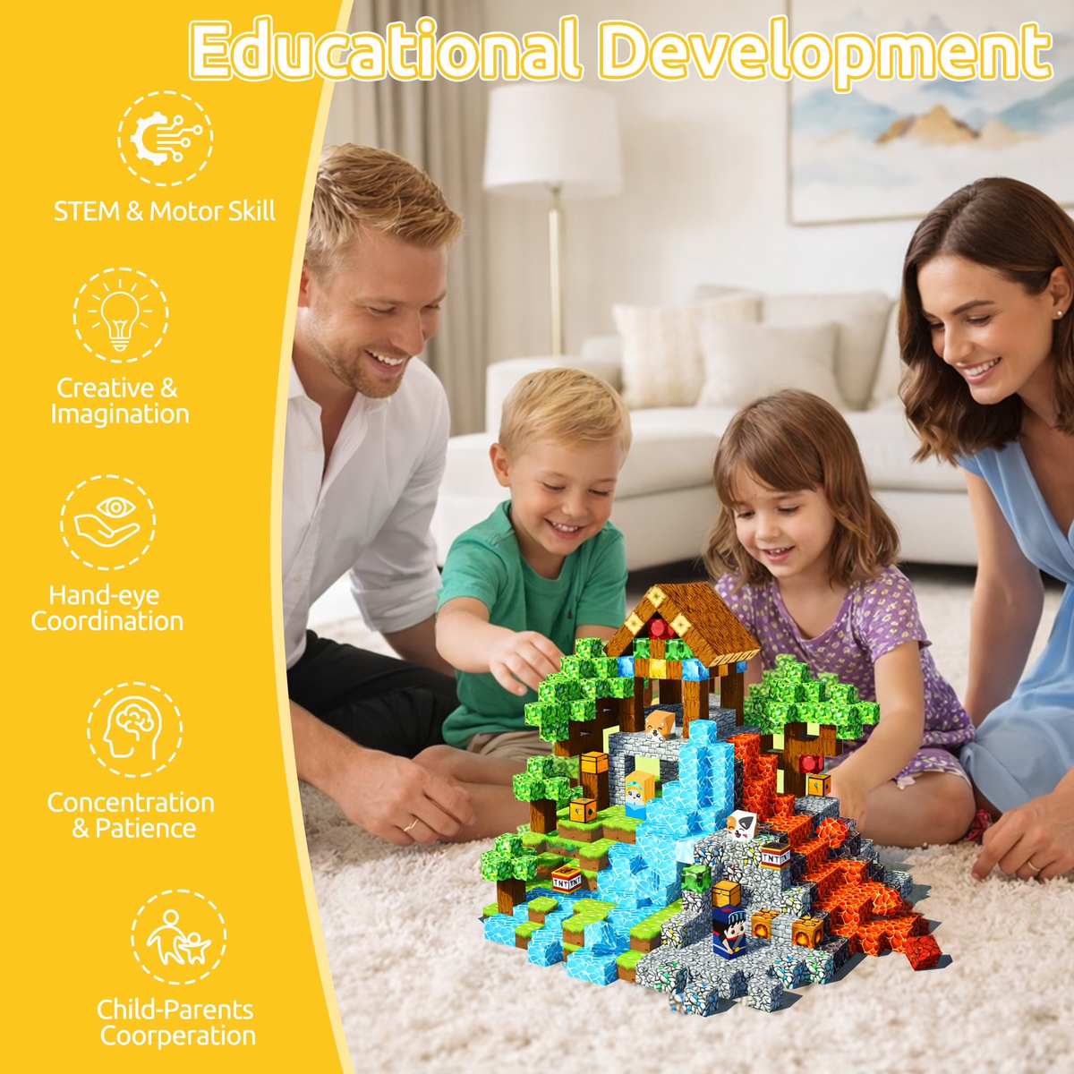 Kaipara Magnetic Building Set - STEM Toy for Kids 3+ - 150 Pieces