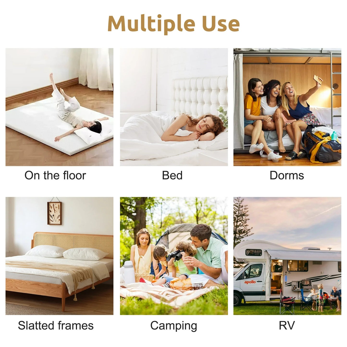 MOONORAH Mattress Topper, Queen Mattress Cover for Back Pain Relief, Extra Thick Plush Pillow Top Mattress Pad with Deep Pocket- White