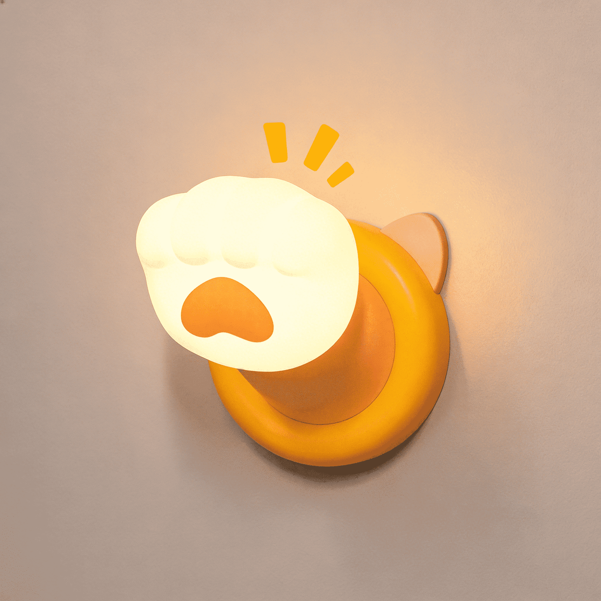 Onekawa Cat Paw Night Light - Magnetic Touch Control, 3 Level Dimmable with Auto Timer