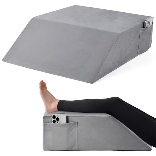 WANALIT Wedge Pillow - Post Surgery Leg Elevation Support - Gray