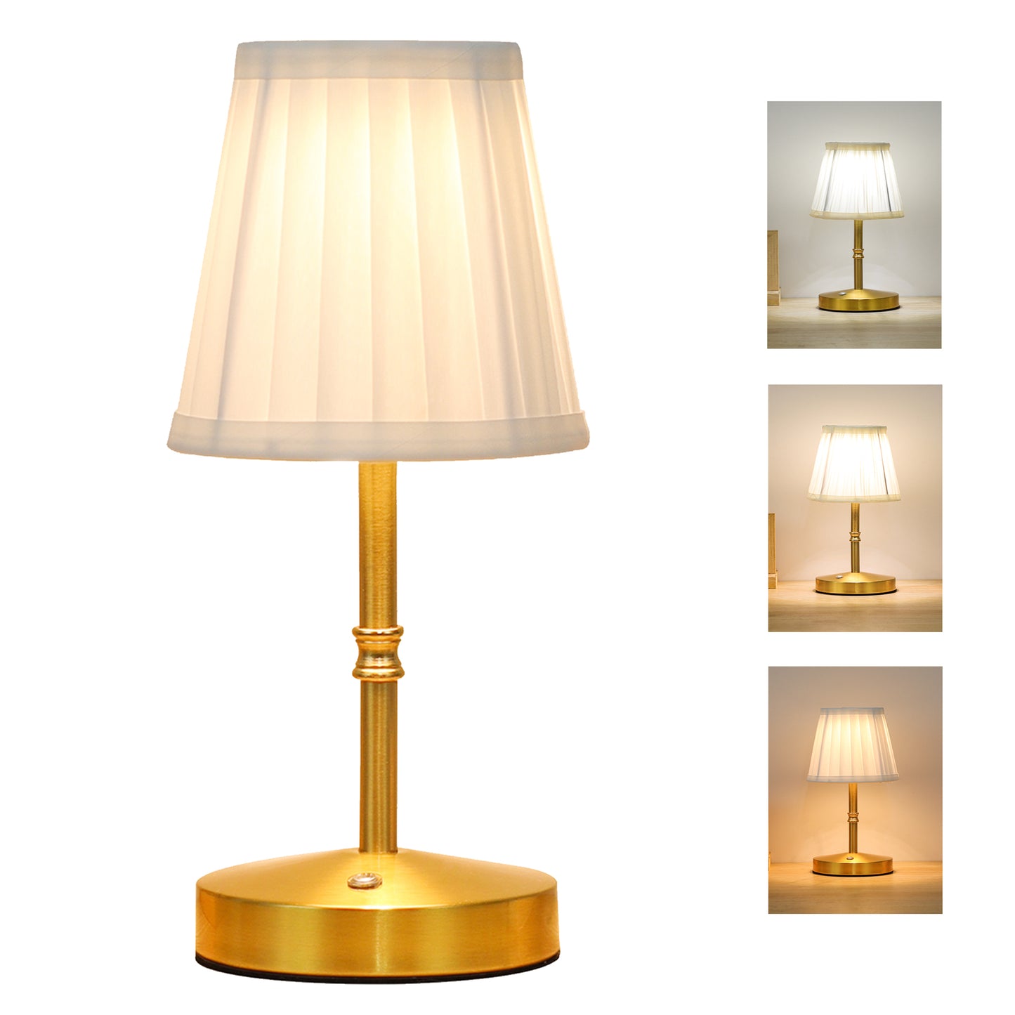 LOFTER-PRO Rechargeable Table Lamp, Wireless LED Lamps, Cordless Touch Lamps, Stepless Dimmable Bedside Lamps, Night Lamp for Bedroom, Dinning Room
