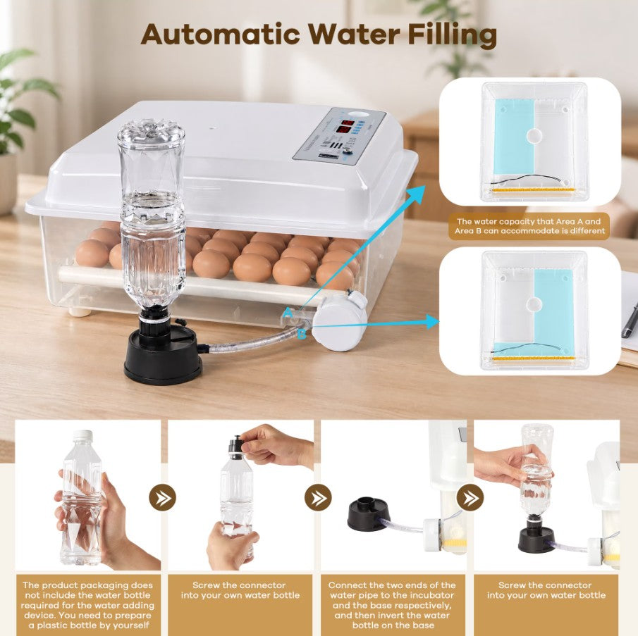 WANALIT 36 Eggs Incubators for Hatching Eggs,Egg Incubator with 4 Incubate Mode for Hatching Duck Goose Quail, Automatic Egg Turning Humidity Monitoring,Poultry Chicken Incubator with Egg Candle