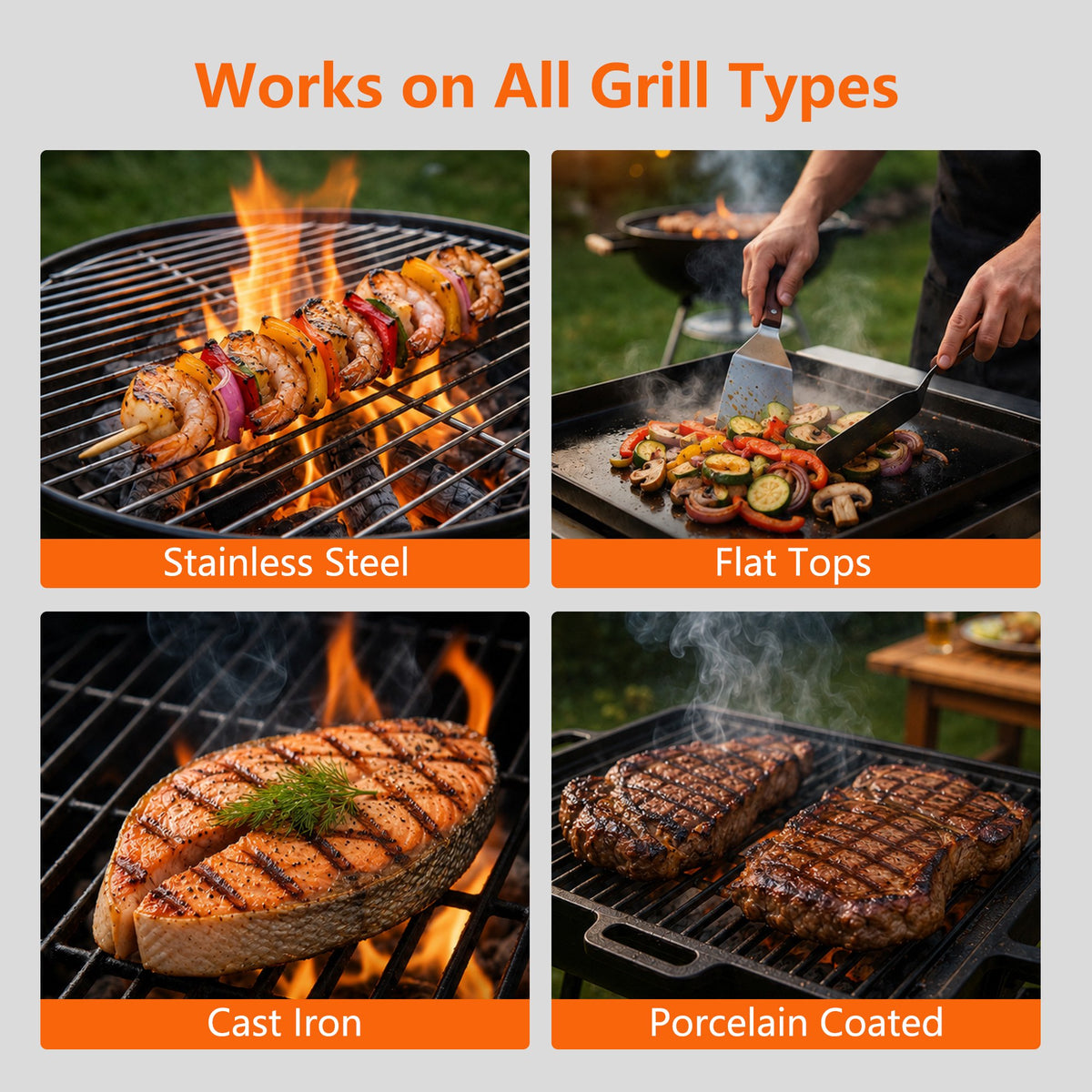 Panpaddle Electric Grill Brush Spin Power Brush - Bristle-Free 350 RPM with LED