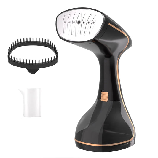 WANALIT Steamer for Clothes, Handheld Clothes Steamer with Large 320ml Tank, 1430W Strong Power, 20S Fast Heat-up, Garment Fabric Wrinkle Remover with Brush, Portable & Compact Travel Size (Black)