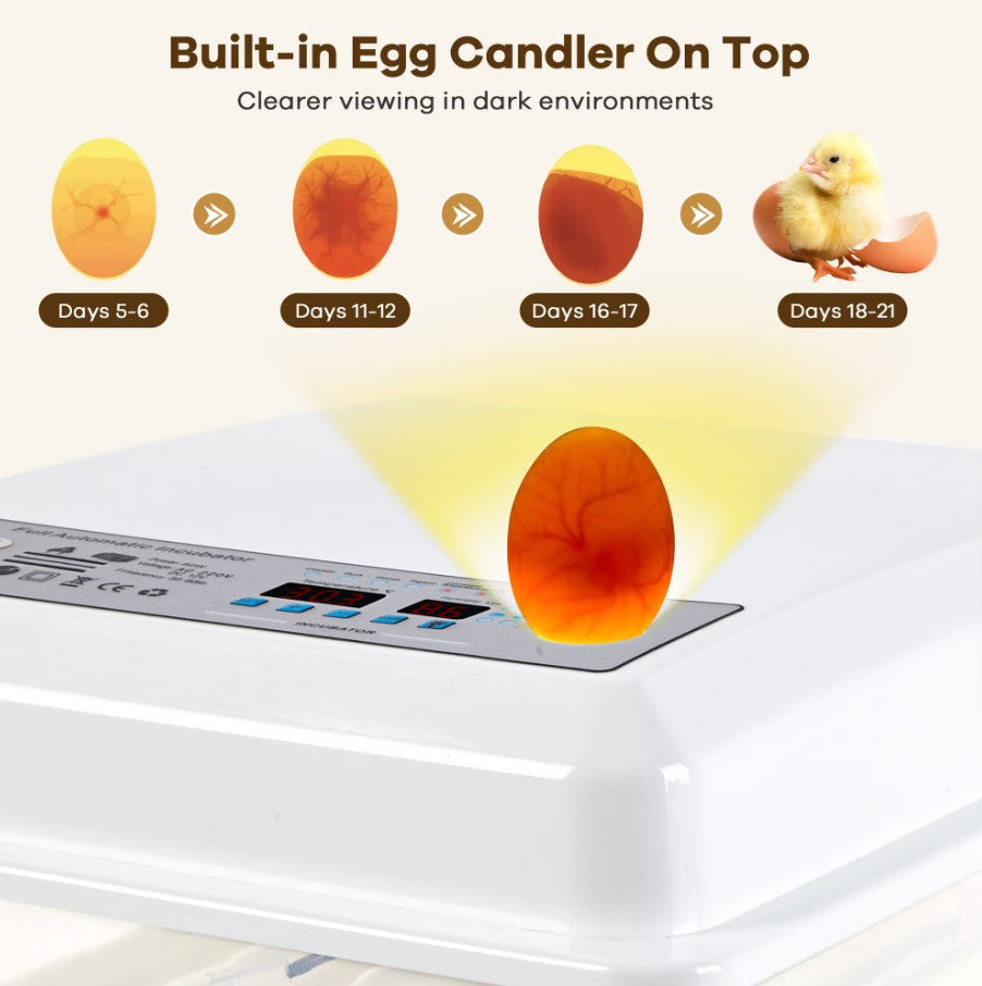 WANALIT 36 Eggs Incubators for Hatching Eggs,Egg Incubator with 4 Incubate Mode for Hatching Duck Goose Quail, Automatic Egg Turning Humidity Monitoring,Poultry Chicken Incubator with Egg Candle