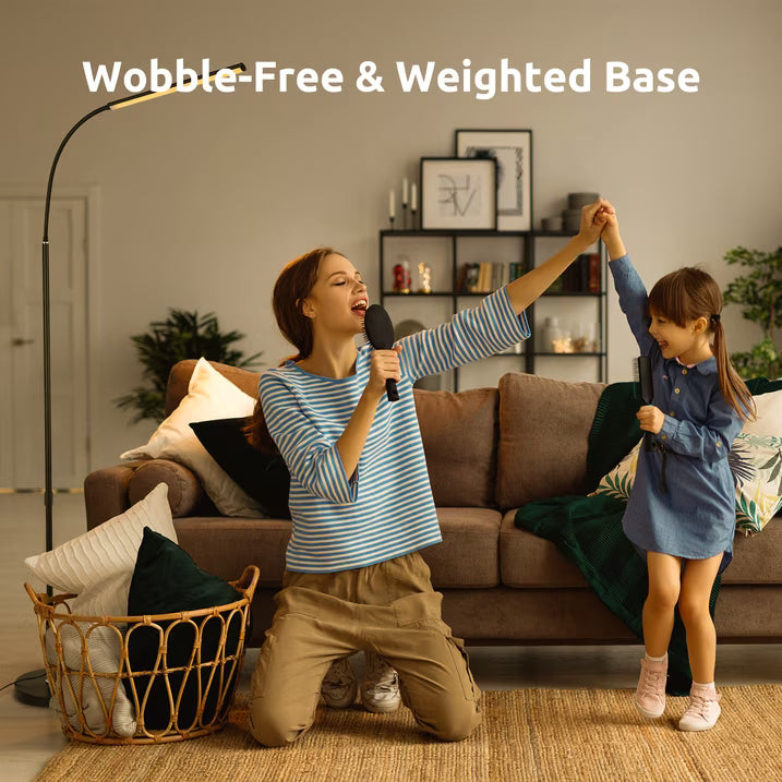 Onekawa Floor Lamps for Living Room,Touchable Floor Lamp,Gooseneck Lamps,3 Color&Flexible Brightness Adjustment