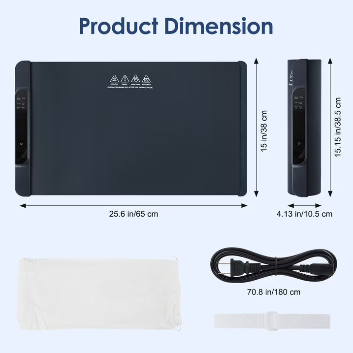 KAIPARA Food Warming Mat 25.6"x15", Full Surface Heating in 10s, Multiple Temp Settings & Timer, Portable Warmer for Parties