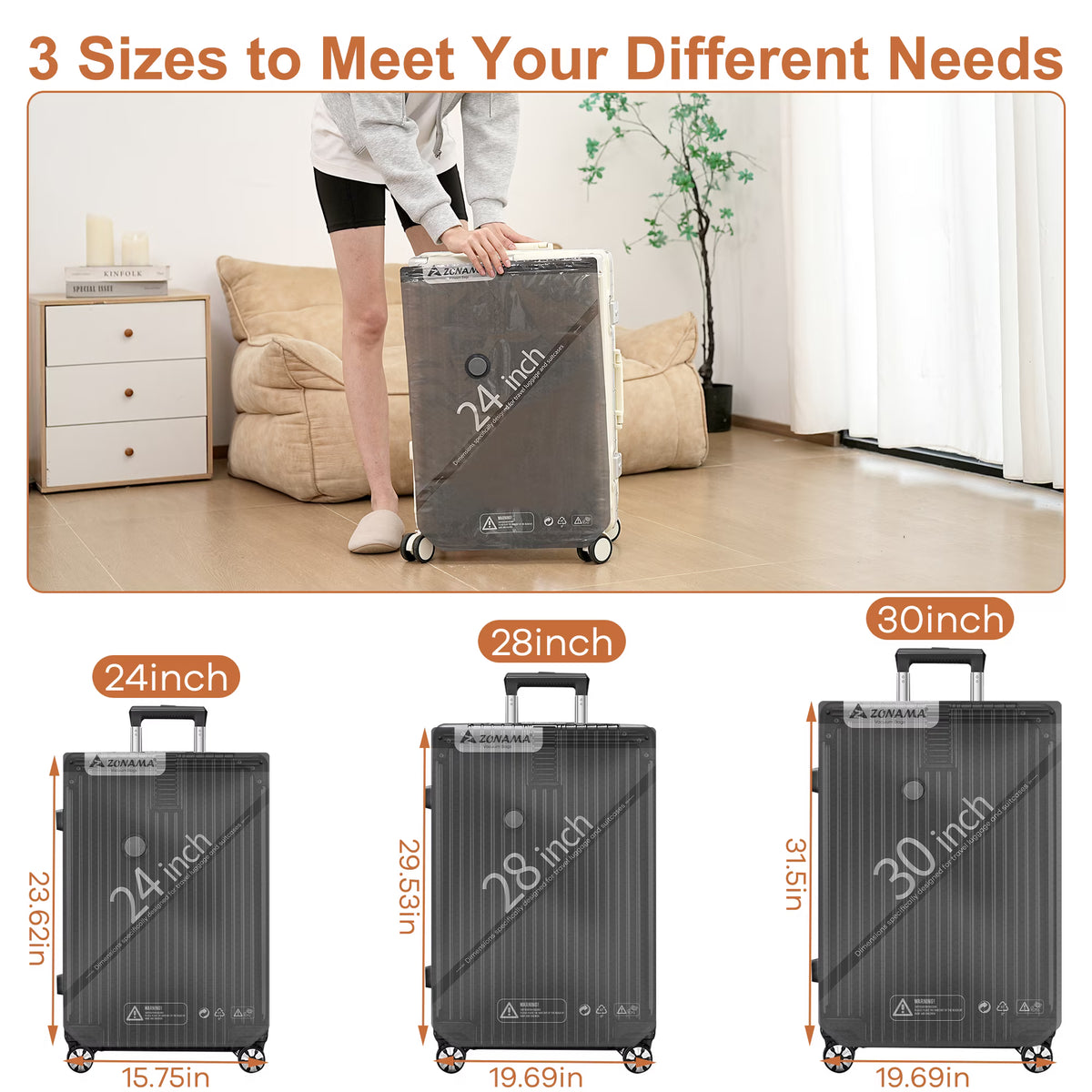 LOFTER-PRO Travel Vacuum Bags with Rechargeable Pump - Space Saver for Luggage - 9 Pack