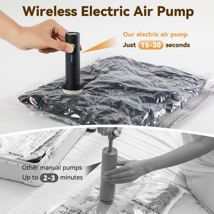 MOONORAH Vacuum Storage Bags - Electric Pump - 12 Pack