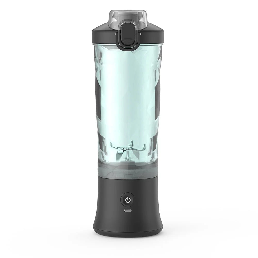 MOONORAH Portable Blender for Shakes and Smoothies, Personal Blender for Shakes with 21 Oz Travel Cup, Mini Personal Size Blender with 10 Blades and USB Rechargeable for Gym, Home and Outdoors, Black