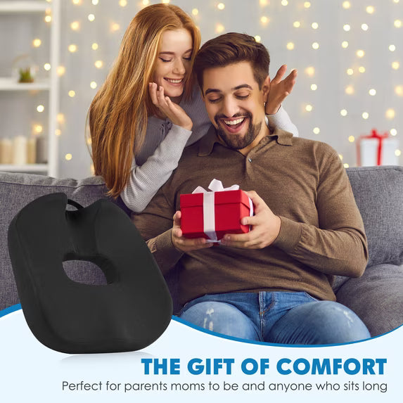 DONAMA Donut Seat Cushion - Memory Foam Coccyx Pillow for Tailbone Pain