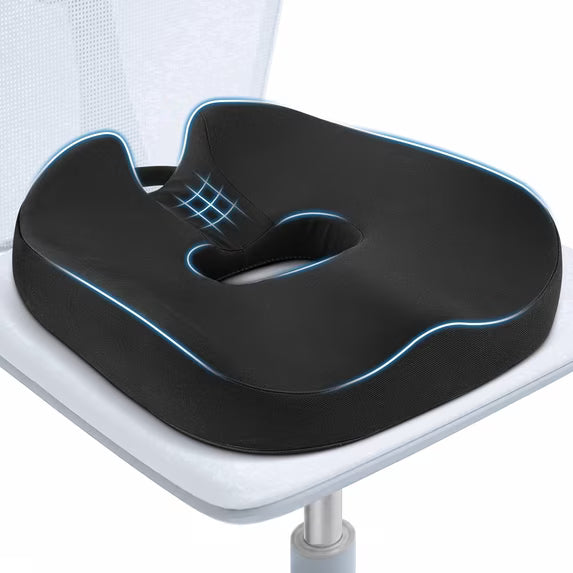 DONAMA Donut Seat Cushion - Memory Foam Coccyx Pillow for Tailbone Pain