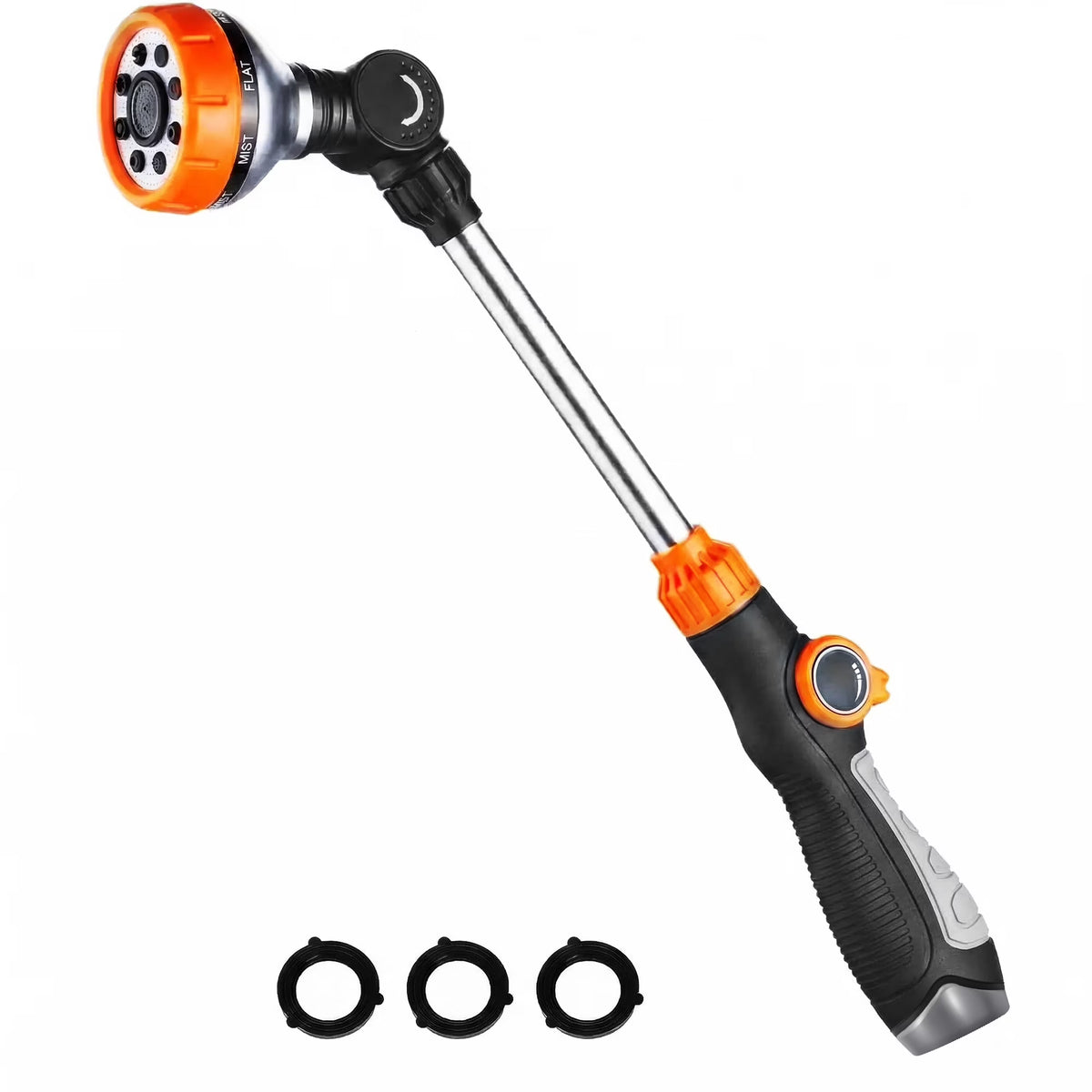 DONAMA Watering Wand - 8 Spray Patterns with Thumb Flow Control - 18.5 in