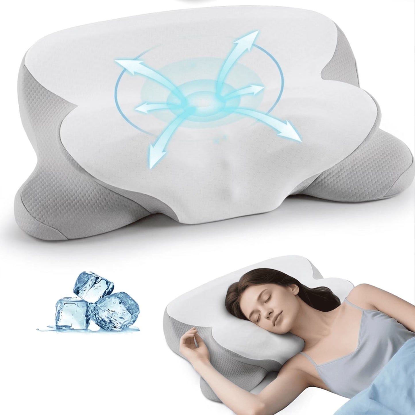Kaipara Cervical Neck Pillow - Memory Foam Orthopedic Neck Support