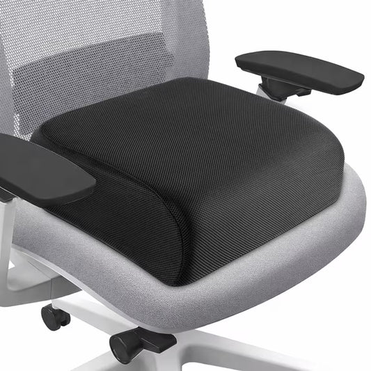 Kaipara Extra Thick Chair Cushion for Office Chair, 6" Booster Seat Cushion for Height Increase & Pain Relief, High Resilience Foam Seat Cushion with Non-Slip Bottom, Strap & Handle, 18 x 16 x 6 inch