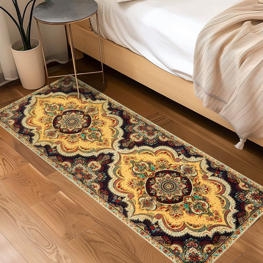 MOONORAH Area Rugs for Living Room 2x6 Modern Machine Washable Vintage Rugs for Bedroom Dining Room Office Entrance Kitchen Throw Rugs Stain Resistant Non-slip