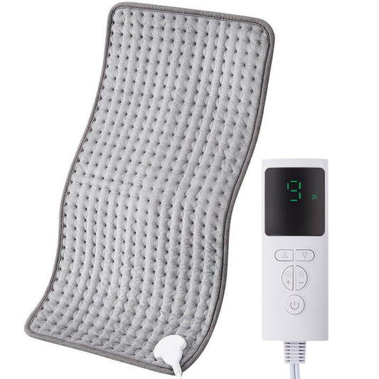 MOONORAH Electric Heating Pad, 9 Heat Settings with Auto Shut off, 33 x 17 in XXL Heating Pad for Back Shoulder Relief, Christmas Gifts for Mom Dad, Gray