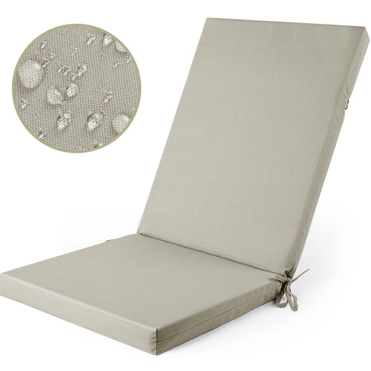 MOONORAH Outdoor Chair Cushions, Patio Seat Cushions Outdoor Chair Pads, 42"L x 18"W Rectangle Waterproof Outdoor Chair Cushion Garden Sofa Couch Chair Pads, Premium Comfortable, Grey
