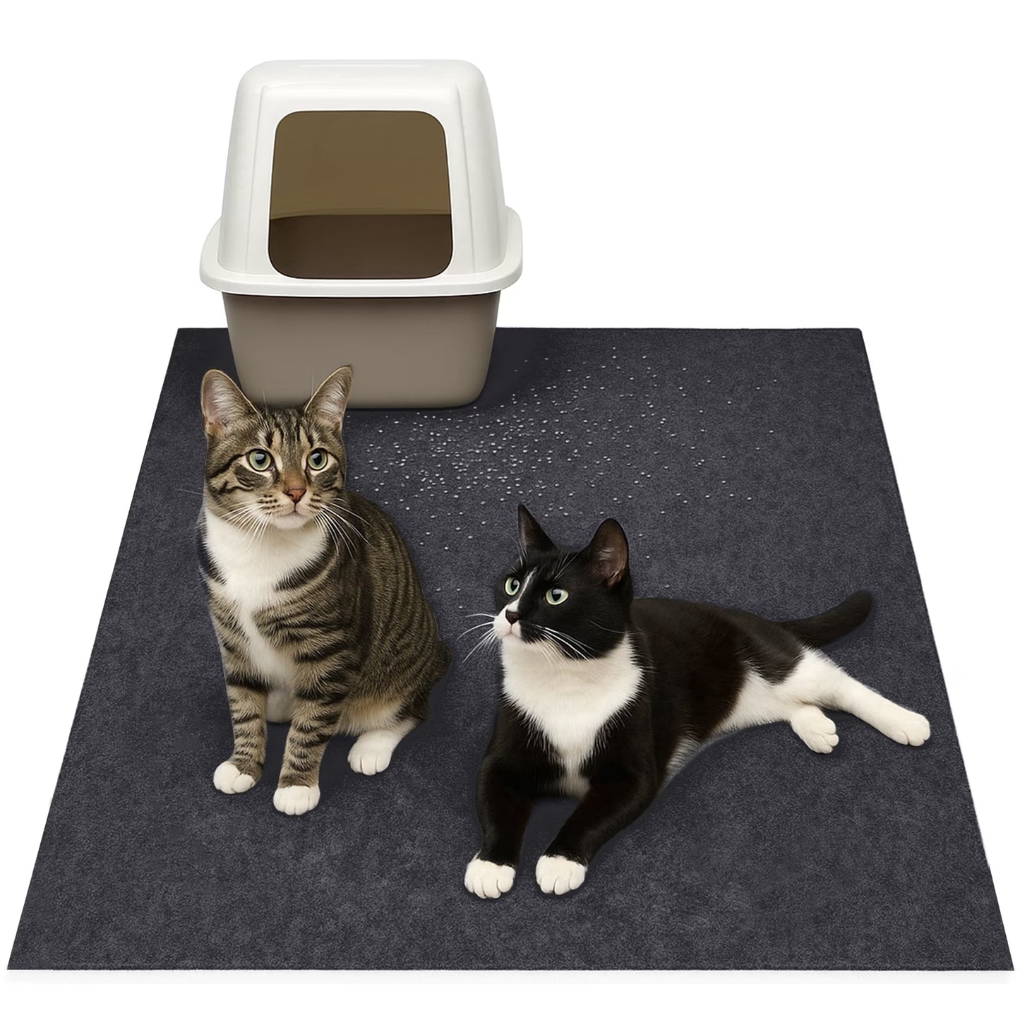 WANALIT Jumbo Cat Litter Box Mat - Waterproof, Trim to Fit - Extra Large 47 x 30 in