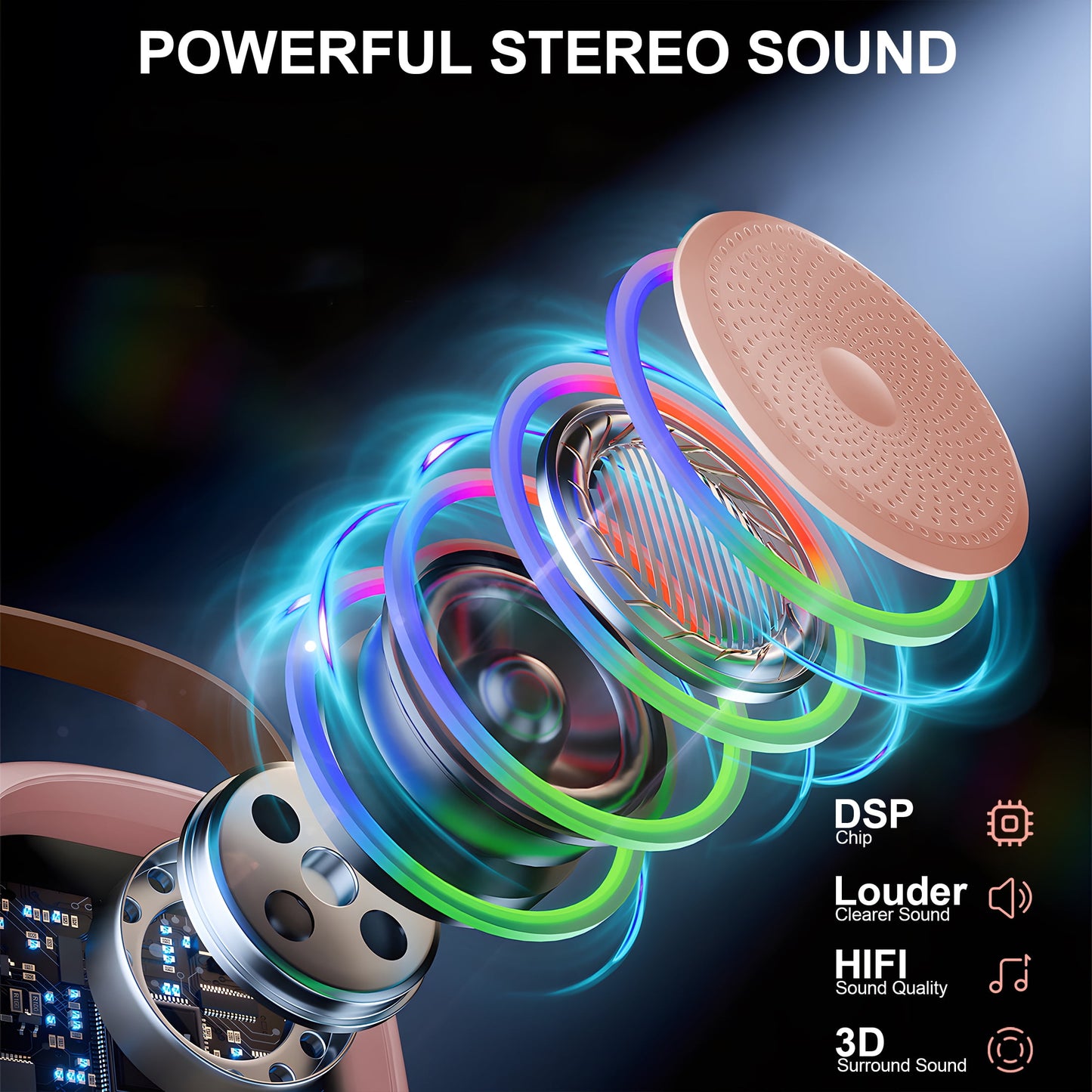 ENERFACE Mini Karaoke Machine for Kids and Adults Portable Bluetooth Karaoke Speaker with Wireless Microphone Perfect for Boys Girls Karaoke Toys Birthday Gifts and Home Party Use(Pink)