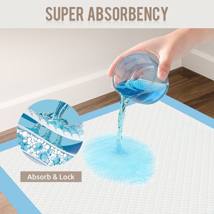 OTDLIGHT Disposable Underpads, Incontinence Bed Pads Super Absorbent Underpads 24" x 36" XL-Size, Waterproof Pee Pads, Thick Quilted Chucks Pee Pads for Adults, Kids and Babies, 30 Count