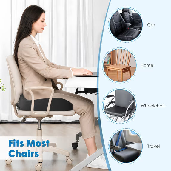 DONAMA Donut Seat Cushion - Memory Foam Coccyx Pillow for Tailbone Pain