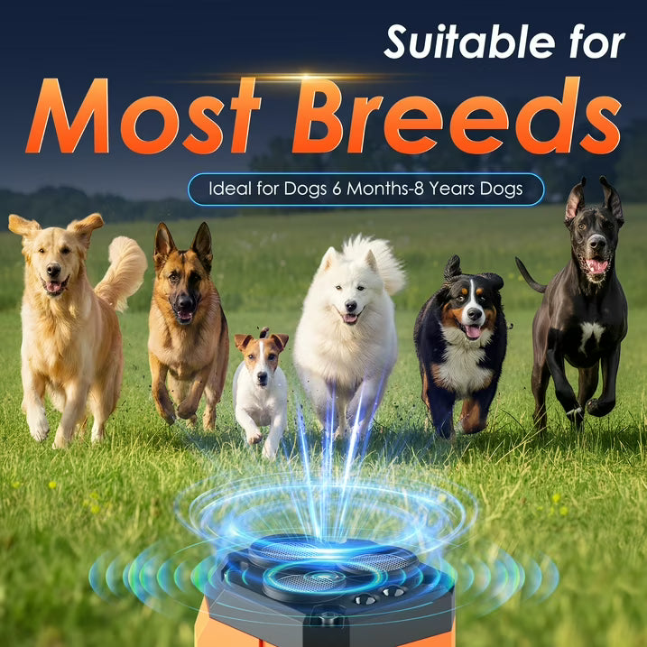 Kaipara Dog Bark Deterrent Device - 3X Ultrasonic Anti Barking, 35 ft Range