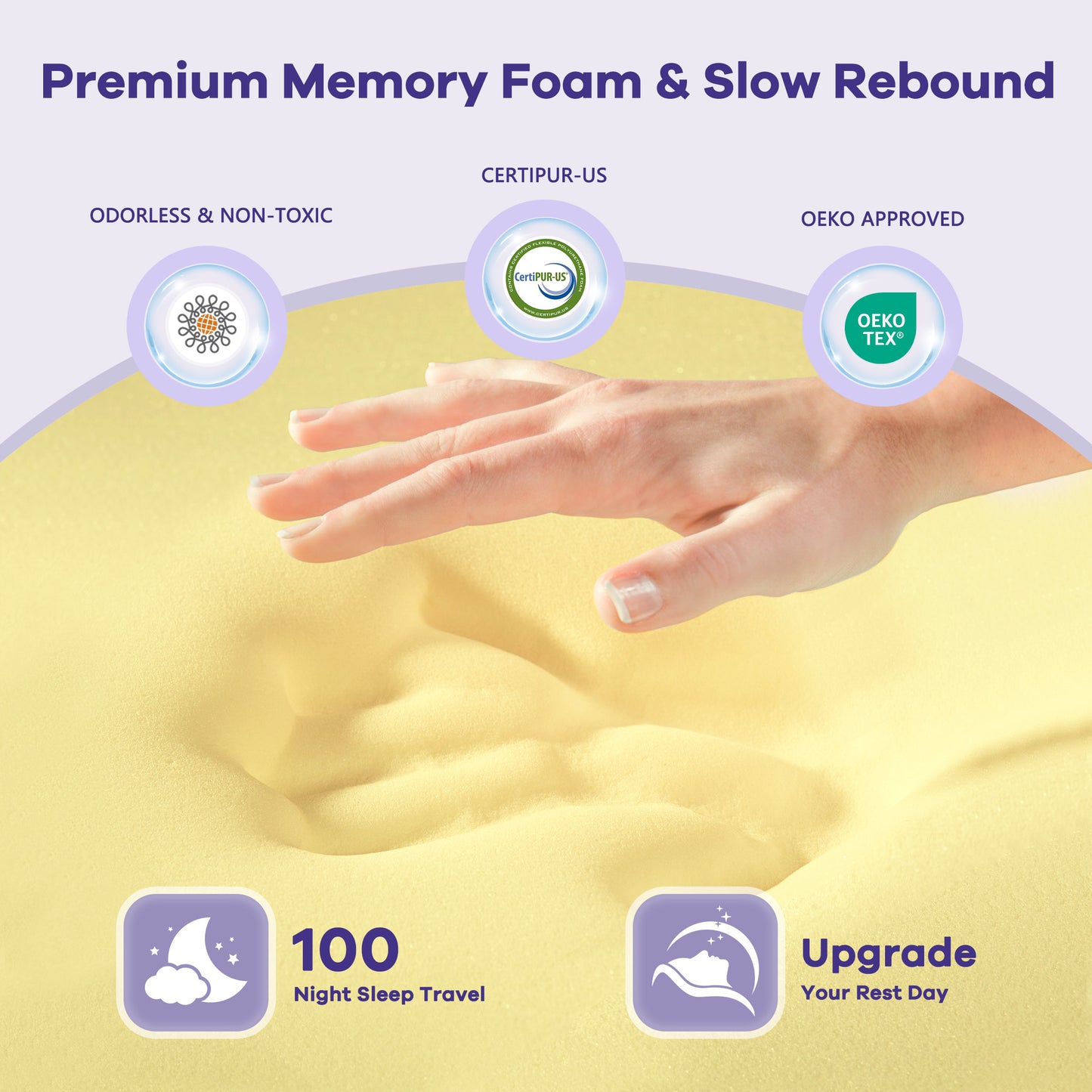 KAIPARA Cervical Neck Pillow for Side Sleepers, Cooling Memory Foam Contour Pillow with Detachable Dual-Layer Soft & Firm Support, 26" x 15" x 4.3"